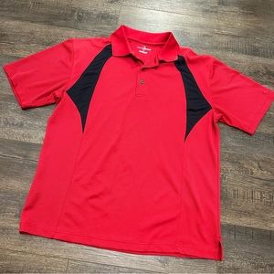 Grand Slam Golf Red Men’s Polo Shirt Top Casual Sporty Size Large